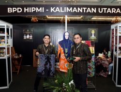 Ahmad Syamsir Arief Dampingi Ketua BPP HIPMI Kunjungi Stand HIPMI Kaltara