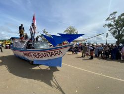 KKSS  Ikut Meriahkan Karnaval Budaya Tana Tidung, Ada Pawai Kapal Phinisi hingga Bola Soba 
