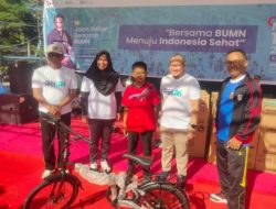 Rayakan Hari Jadi, BUMN Gelar Jalan Sehat Serentak