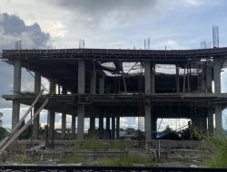 Proyek Mangkrak BPS Kaltara,  Struktur Beton Bangunan Nyaris Ambruk 
