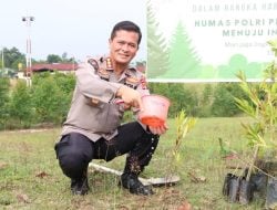 Bidhumas Polda Kaltara Lakukan Penanaman Pohon Dalam Rangka Hari Jadi Humas Polri ke-72