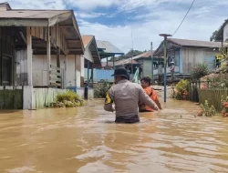 Dua Kecamatan Kayan Hilir dan Sungai Boh, Kabupaten Malinau Direndam Banjir