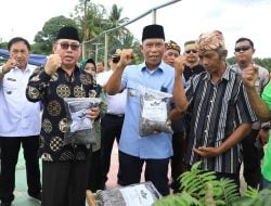 Hadiri Hari Jadi Desa Gunung Sari ke 28, Bupati Dipamerkan Produk Inovatif dari Program TAKE