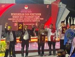 Hasil Penetapan Nomor Urut Cagub & Cawagub Kaltara, SULTON Nomor 1, ZIAP 2, YESS 3 